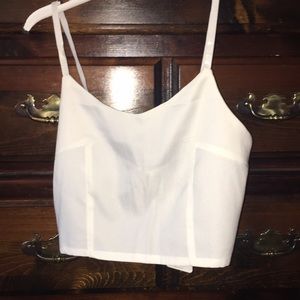 White crop top